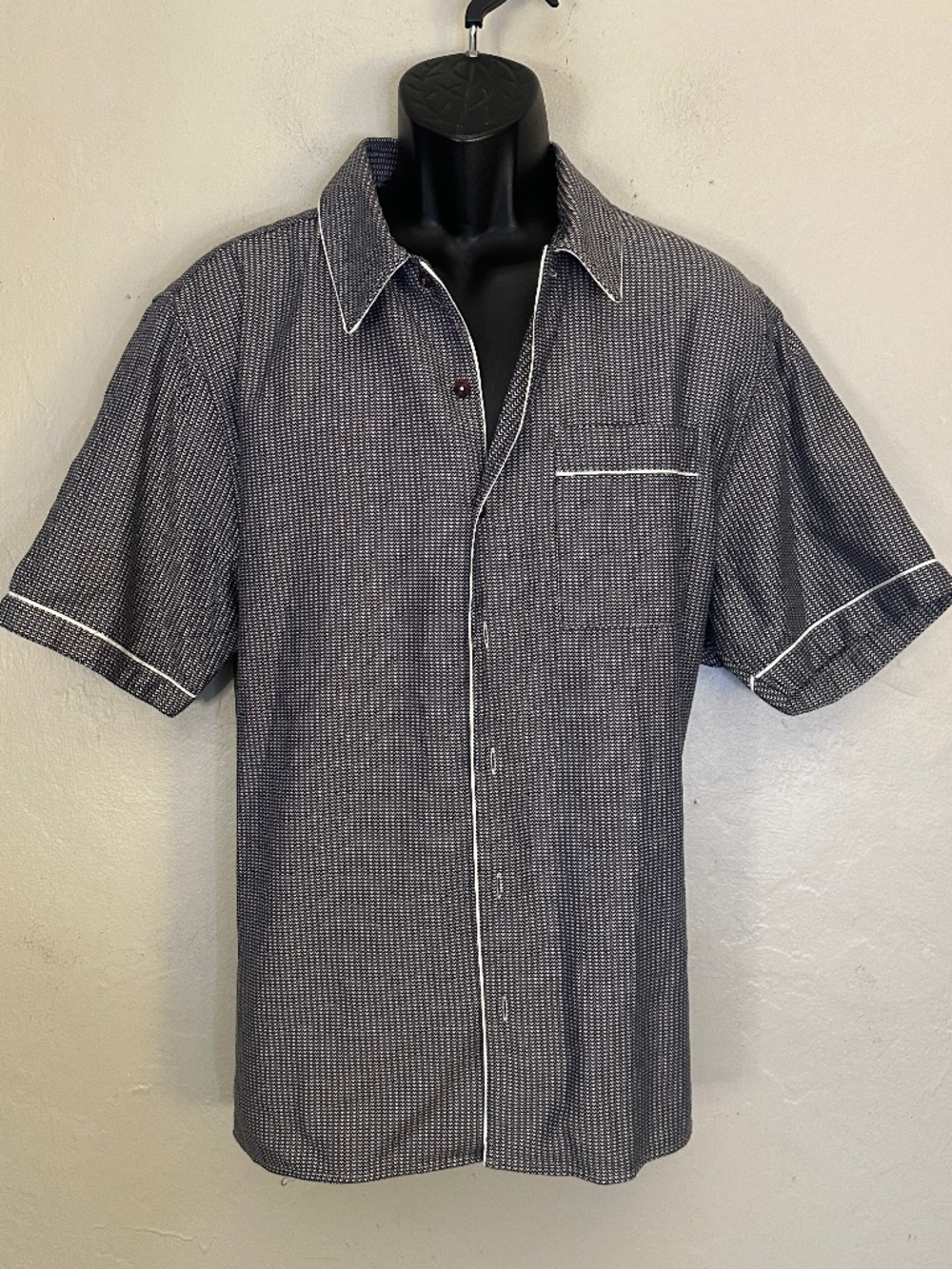 Ted Baker Shirt Sleeve Shirt 24" armpit to armpit no size tag 100% cotton